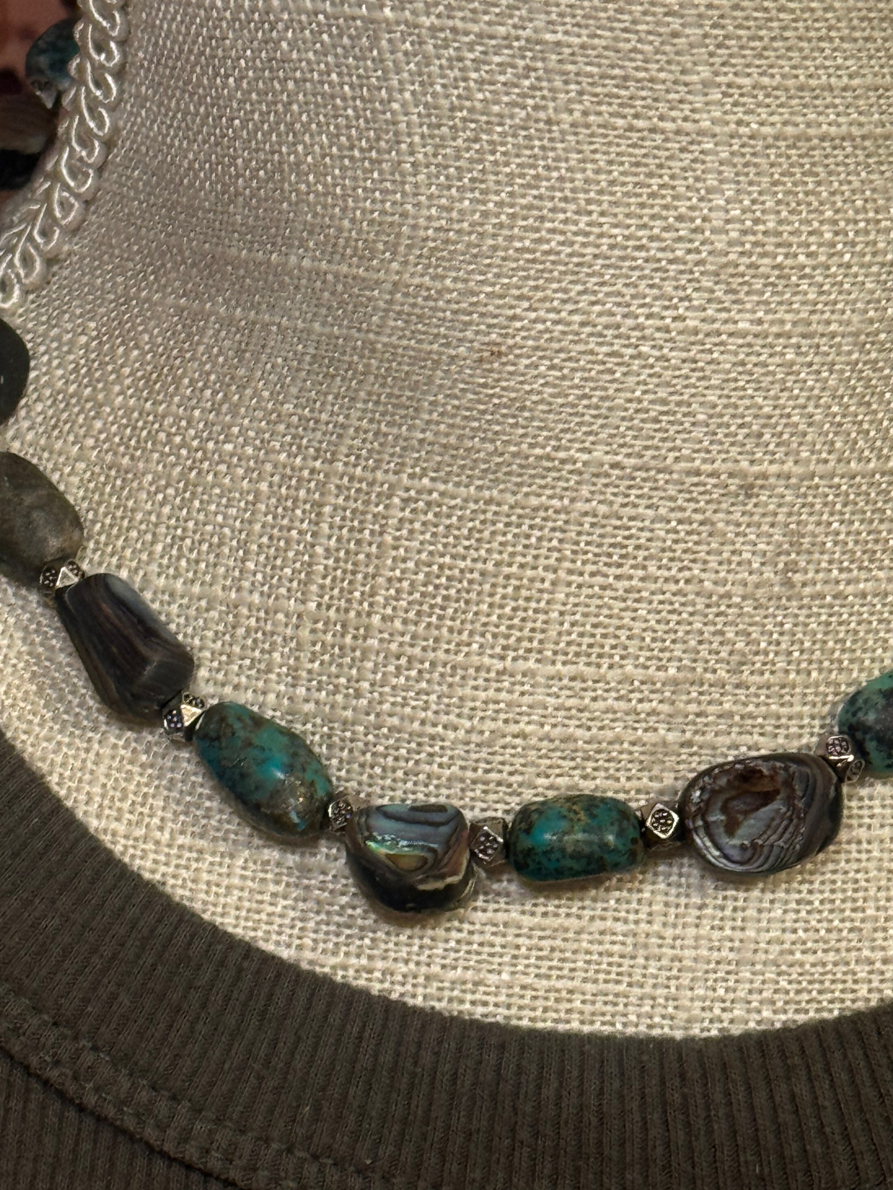 Turquoise and Abalone necklace