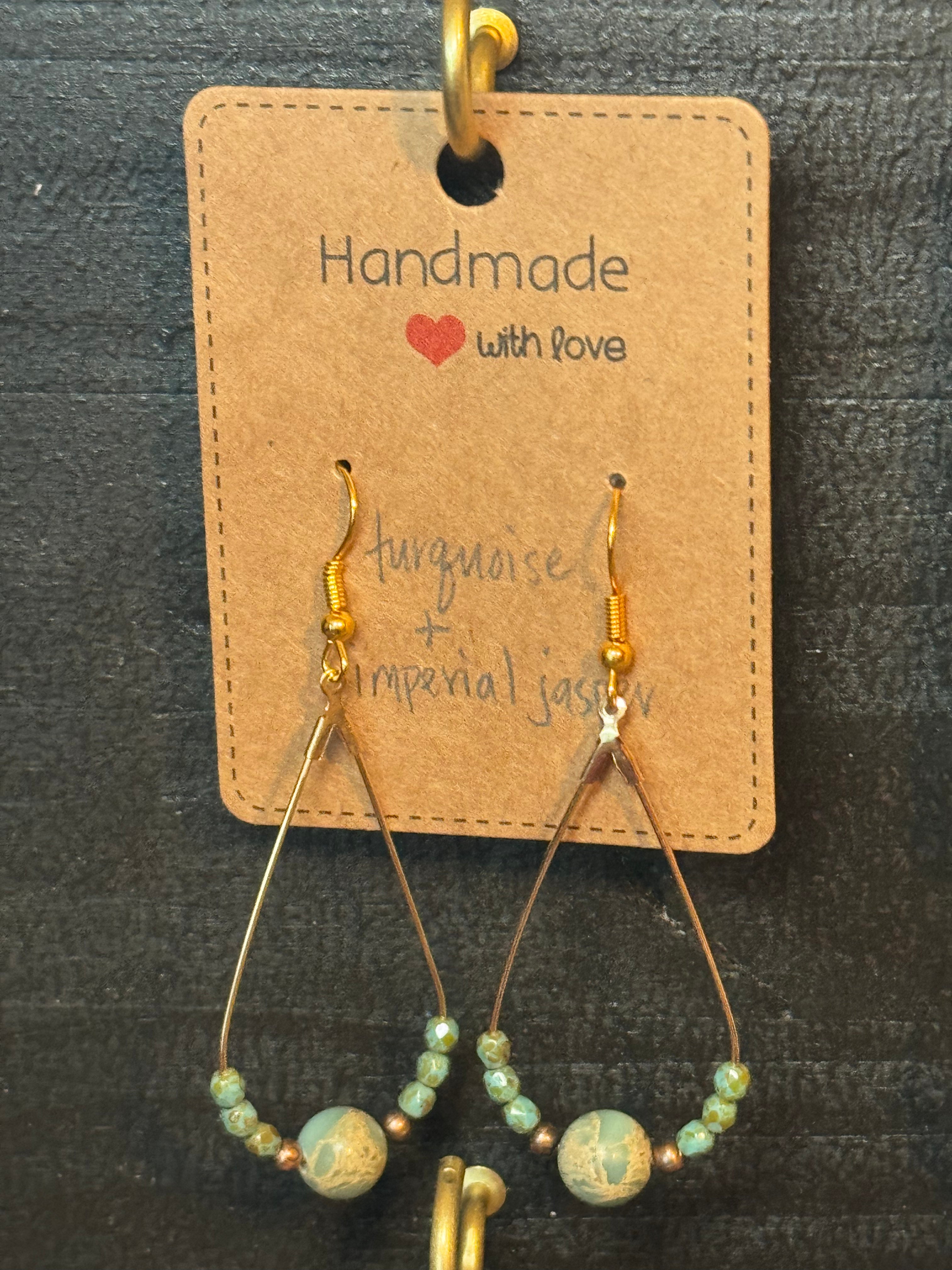 Boho Gemstone Earrings | Handmade Natural Stone Earrings | Choose Your Style