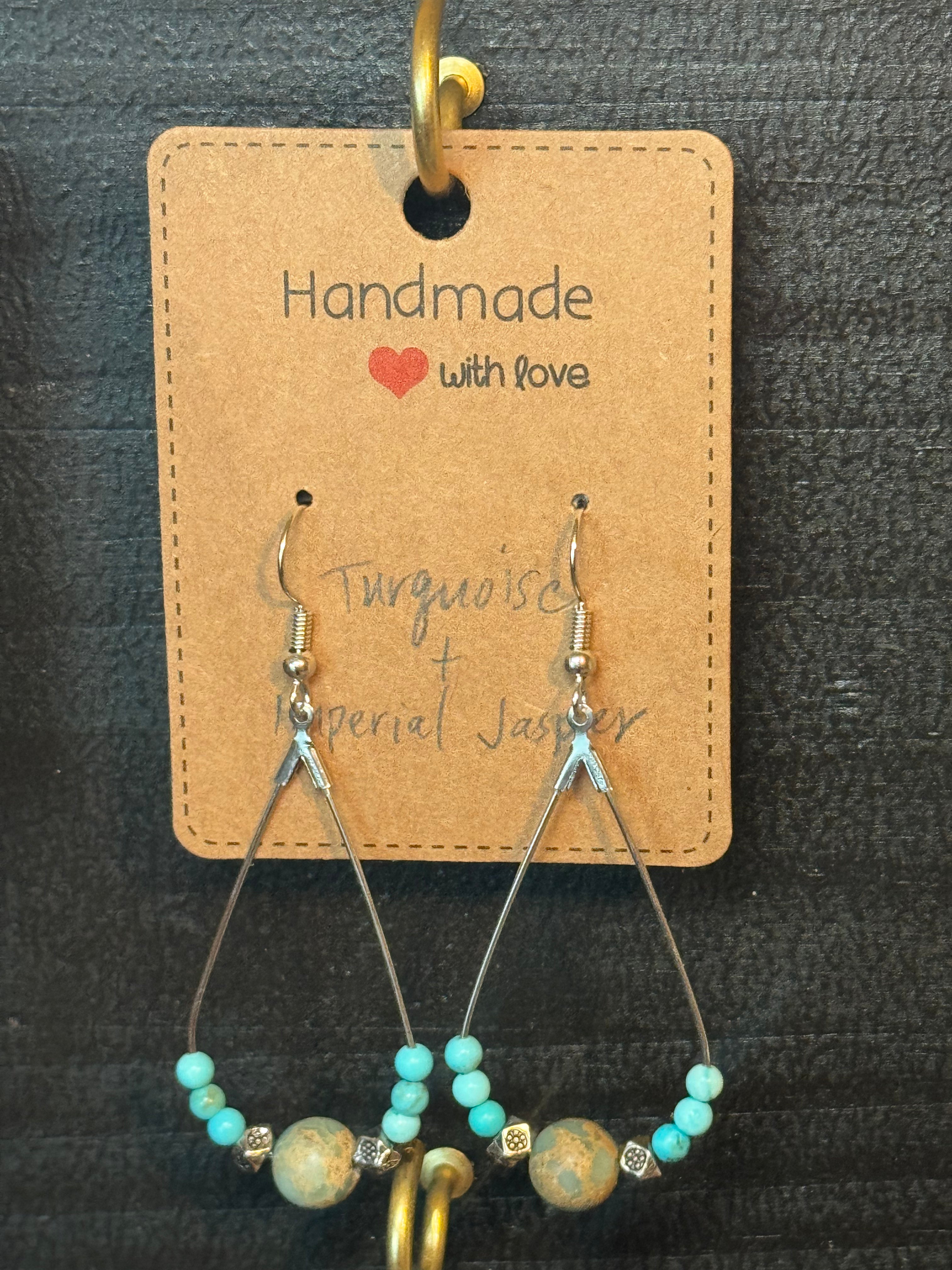 Boho Gemstone Earrings | Handmade Natural Stone Earrings | Choose Your Style