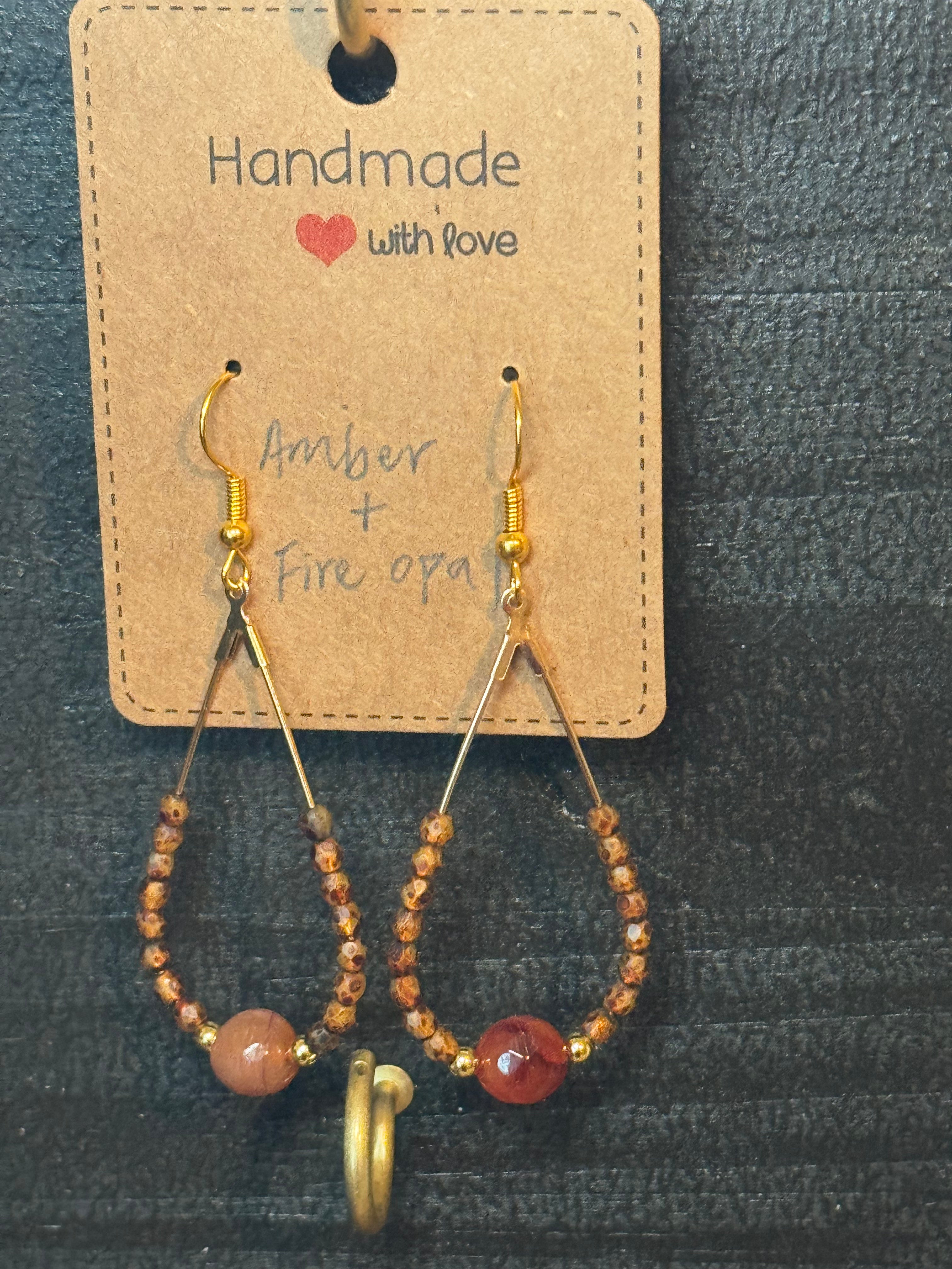 Boho Gemstone Earrings | Handmade Natural Stone Earrings | Choose Your Style