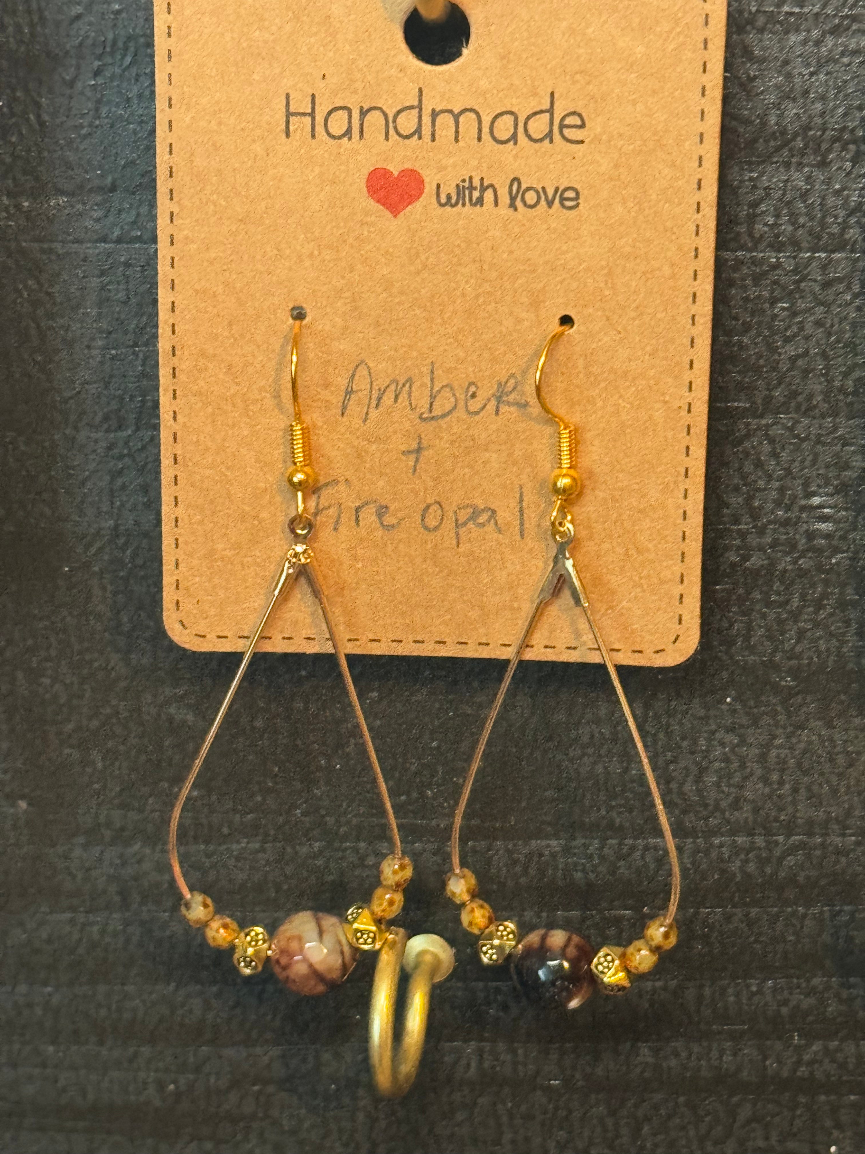 Boho Gemstone Earrings | Handmade Natural Stone Earrings | Choose Your Style