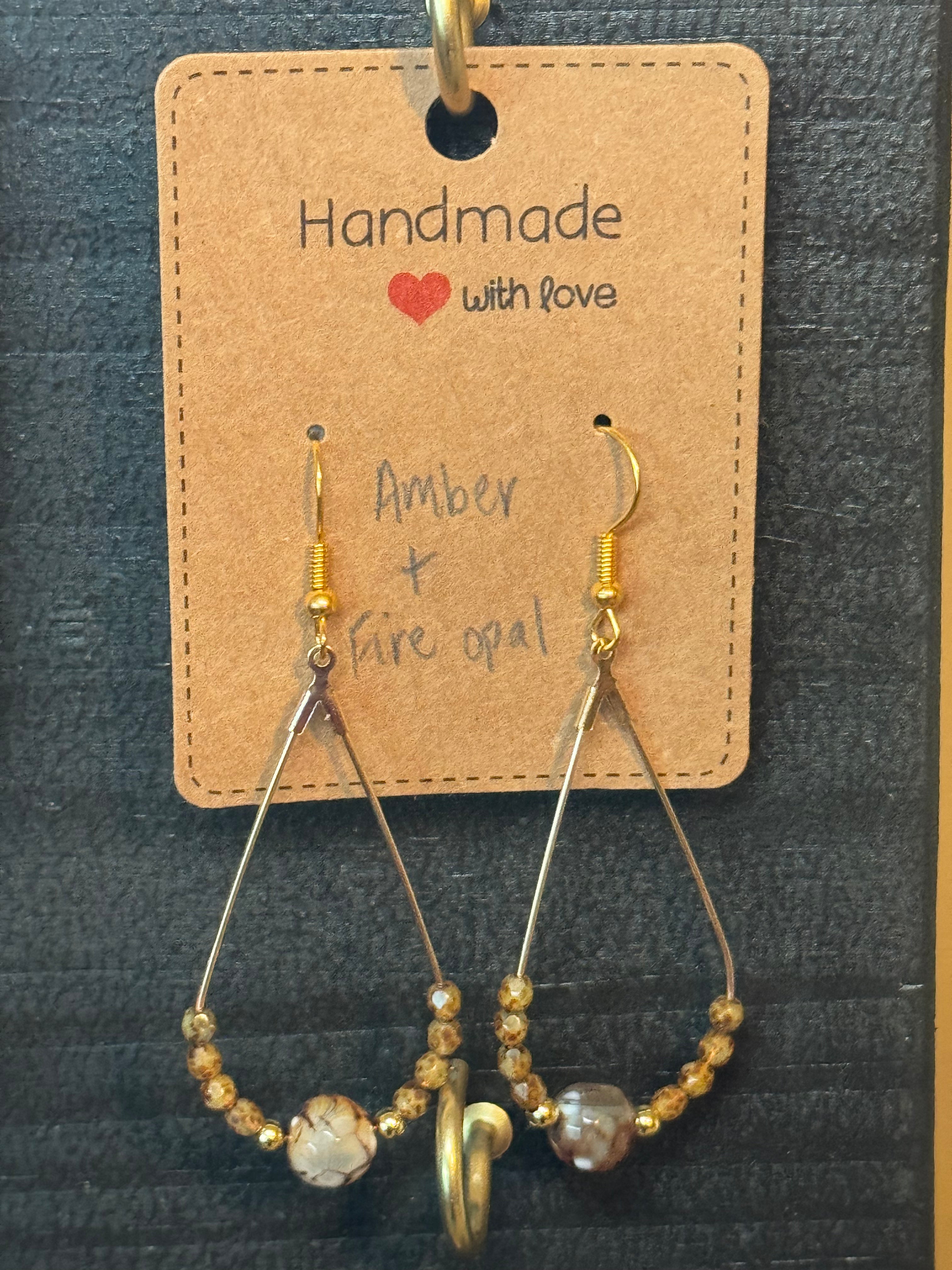 Boho Gemstone Earrings | Handmade Natural Stone Earrings | Choose Your Style