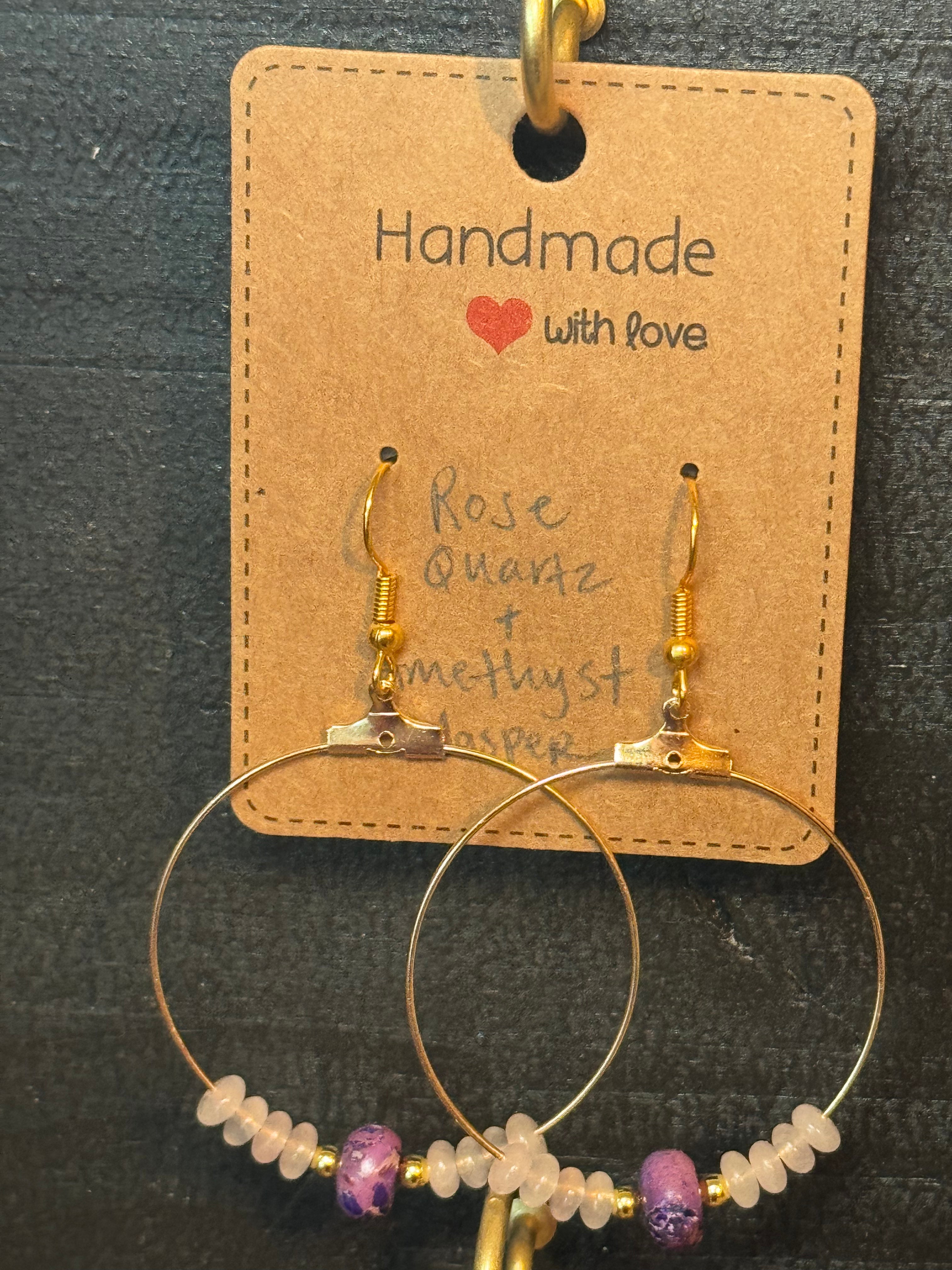Boho Gemstone Earrings | Handmade Natural Stone Earrings | Choose Your Style