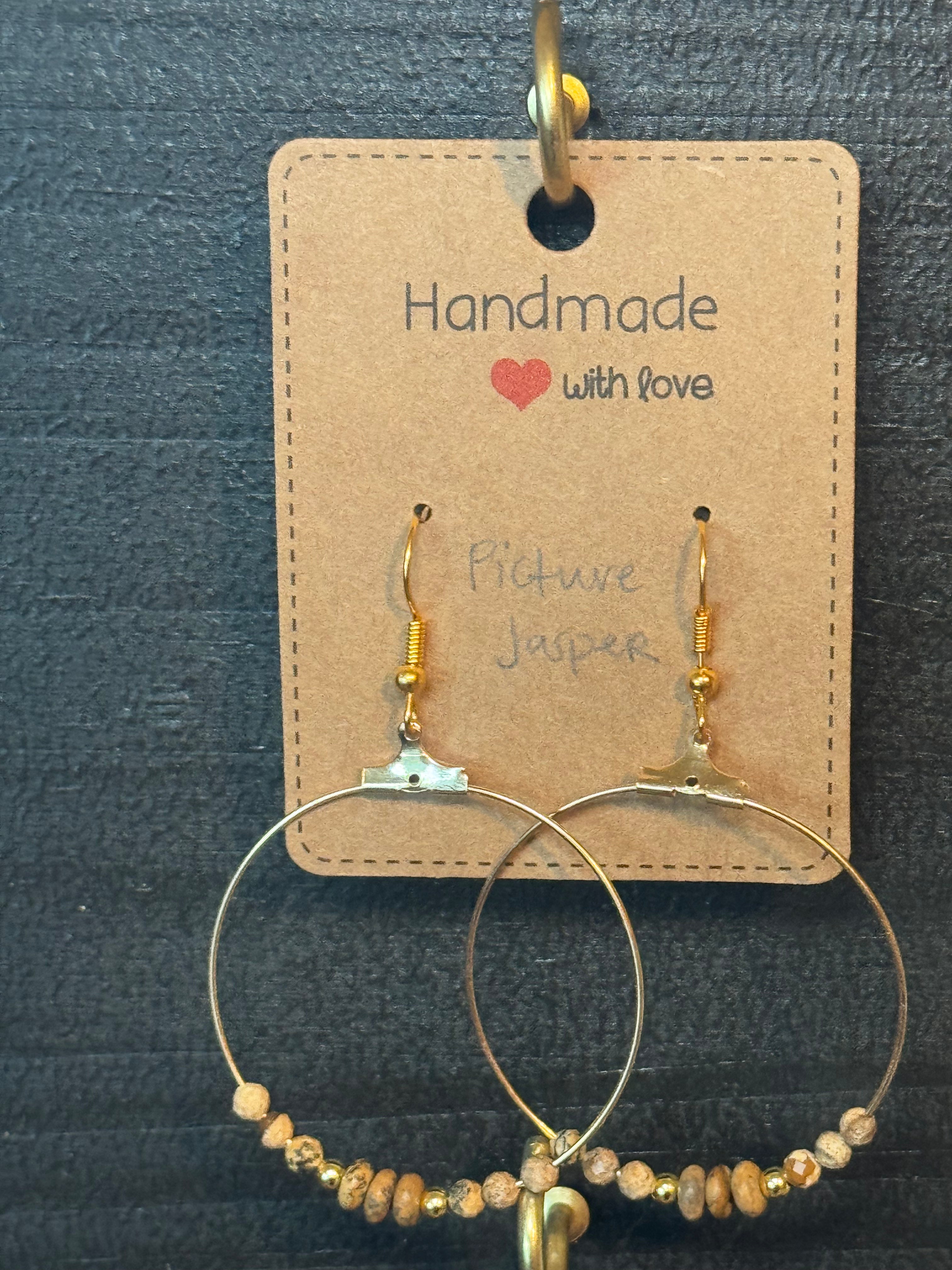 Boho Gemstone Earrings | Handmade Natural Stone Earrings | Choose Your Style
