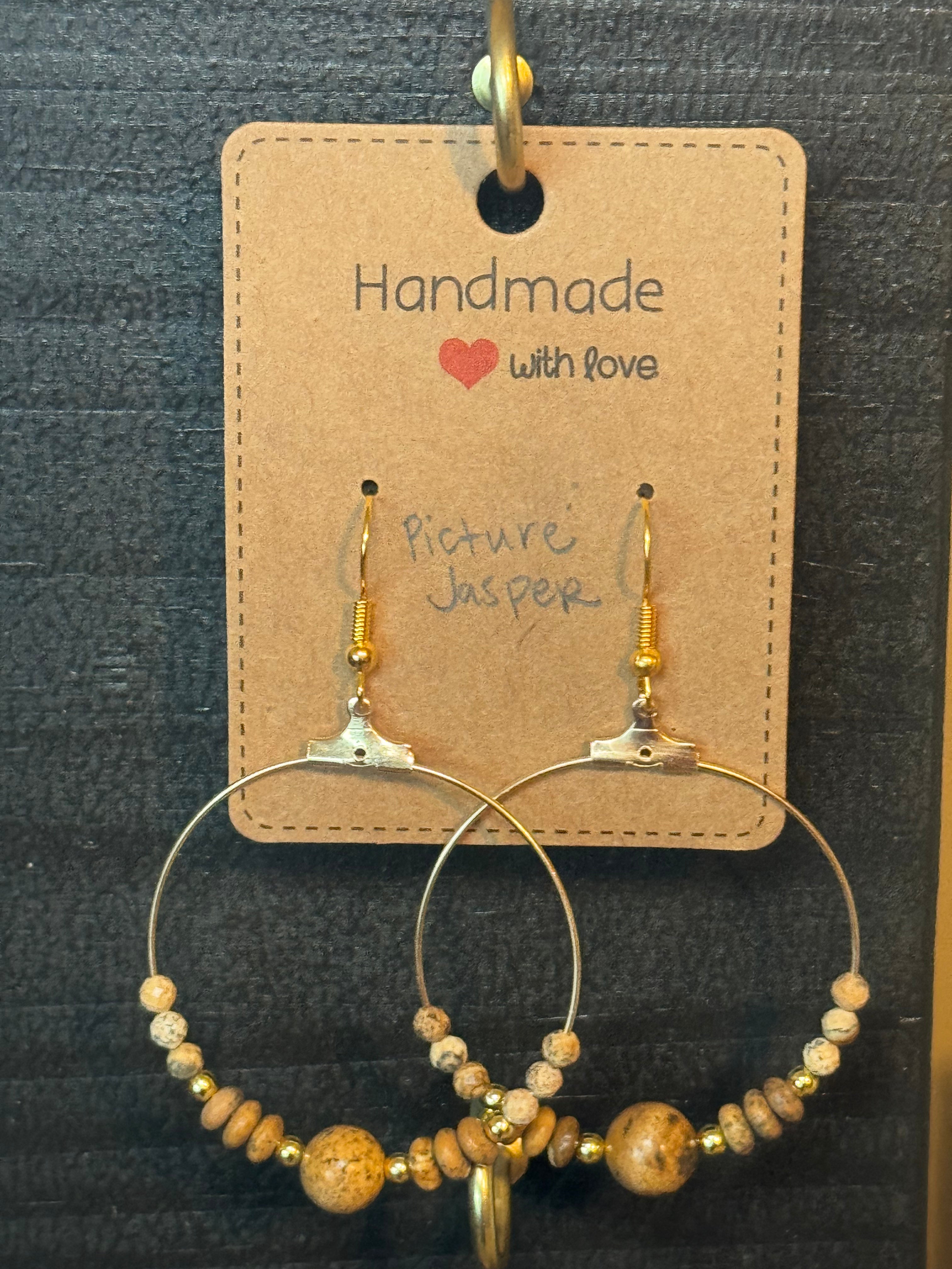 Boho Gemstone Earrings | Handmade Natural Stone Earrings | Choose Your Style