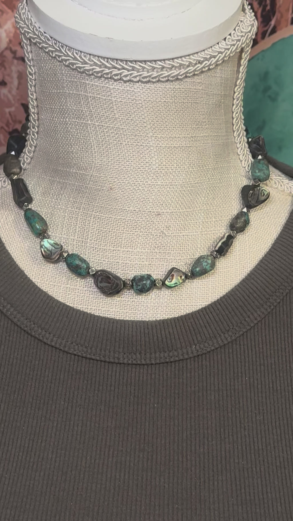 Turquoise and Abalone necklace